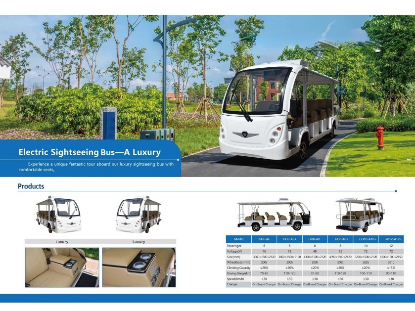 Electric Sightseeing Bus-A Luxury